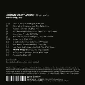 BACH - Pietro Paganini - Orgelwerke "Ach, was ist doch unser Leben?"