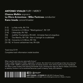 VIVALDI - Channa Malkin - Fury / Mercy