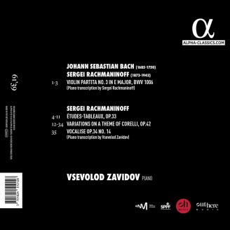 RACHMANINOV - Vsevolod Zavidov - Etudes-tableaux op. 33, Variations sur un thème de Corelli ...