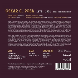 POSA - Juliette Journaux - Lieder, Violin Sonata, String Quartet