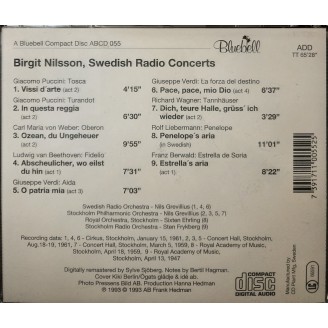 Birgit Nilsson - Swedish Radio Concerts : Airs d'opéras