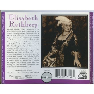 Elisabeth Rethberg - The HMV, Parlophone and Victor recordings (1927-1934)