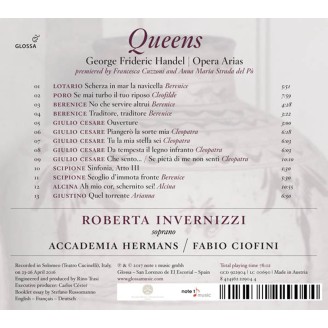 HANDEL - Roberta Invernizzi - Queens (opera arias)