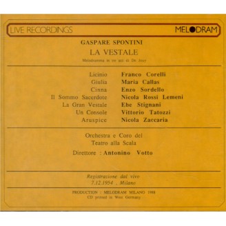 SPONTINI - Votto - La vestale (live Scala di Milano 7 - 12 - 54) live Scala di Milano 7 - 12 - 54