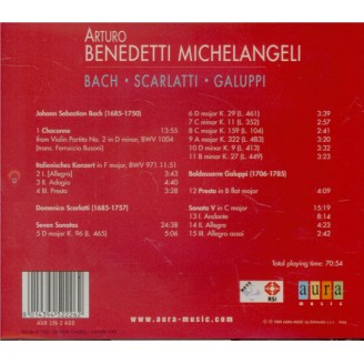 BUSONI - Michelangeli - Chaconne d'après la Partita n°2 de Bach BWV.1004
