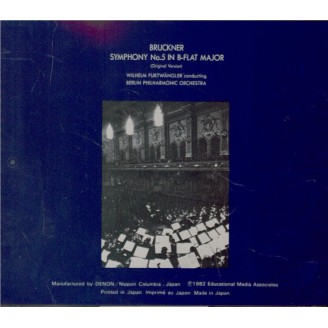 BRUCKNER - Furtwängler - Symphonie n°5 en si bémol majeur WAB 105 (import Japon)