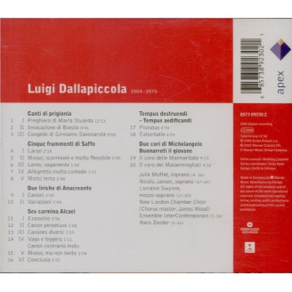 DALLAPICCOLA - Zender - Canti di prigiona