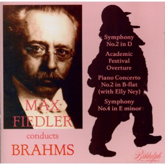 BRAHMS - Max Fiedler & Elly Ney - Symphonies n° 2 & 4, Concerto pour piano n° 2, Ouverture sur un thème académique