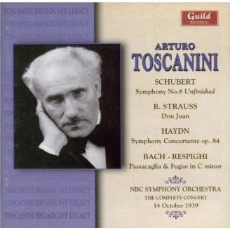 SCHUBERT - Toscanini - Symphonie n°8 en si mineur D.759 'Inachevée' (Live 14 October1939)