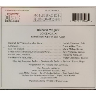 WAGNER - Heger - Lohengrin WWV.75