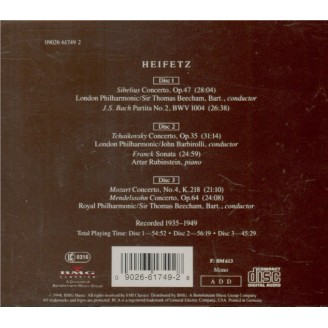 Heifetz Edition Vol.18 : EMI Masters