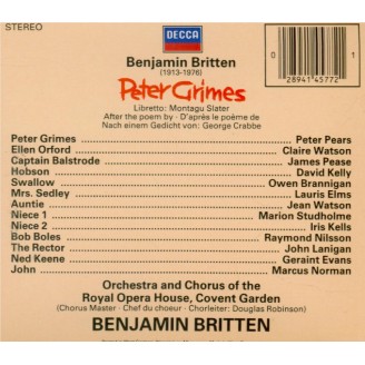 BRITTEN - Britten - Peter Grimes, opéra op.33