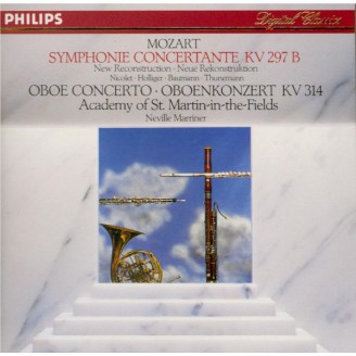 MOZART - Marriner - Sinfonie concertante pour hautbois, clarinette, cor