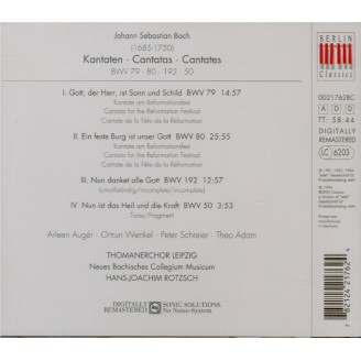 BACH - Rotzsch - Cantates 50, 79, 80 & 192