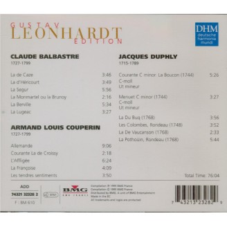 BALBASTRE - Leonhardt - La De Caze