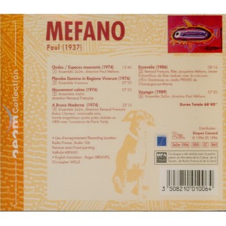 MEFANO - Méfano - Ondes  -  Espaces mouvants