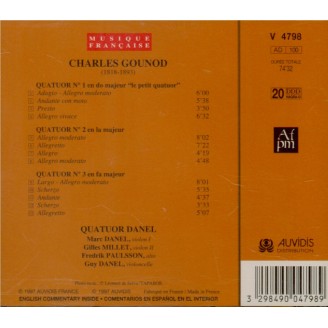 GOUNOD - Danel Quartet - Quatuor à cordes n°1 en do majeur CG.561 'le pe