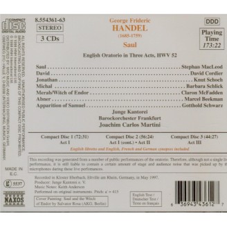 HAENDEL - Martini - Saul, oratorio HWV.53