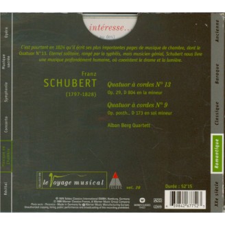 SCHUBERT - Alban Berg Quar - Quatuor à cordes n°13 en la mineur op.29 D