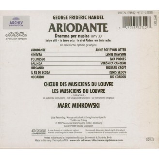 HAENDEL - Minkowski - Ariodante, opéra en 3 actes HWV.33