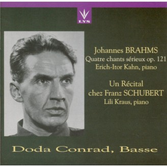 BRAHMS - Conrad - Ernste Gesänge, quatre chants sérieux pour basse solo