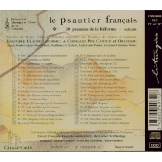 Le Psautier Français (psaumes de la Réforme)