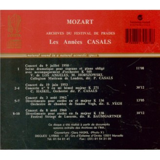 MOZART - Archives du festival de Prades : Les Années Casals