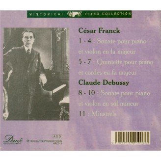 FRANCK - Cortot - Sonate pour piano et violon en la majeur FWV.8