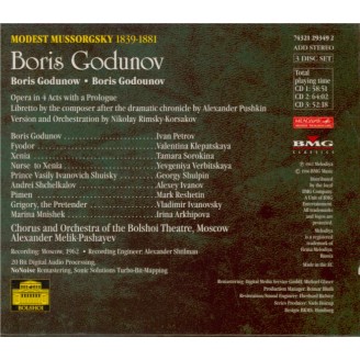 MOUSSORGSKY - Melik-Pashayev - Boris Godounov