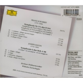 SCHUBERT - Furtwängler - Symphonie n°9 en do majeur D.944 'Grande'