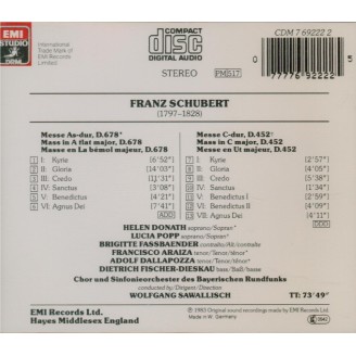 SCHUBERT - Sawallisch - Messe n°5 en la bémol majeur, pour solistes, ch