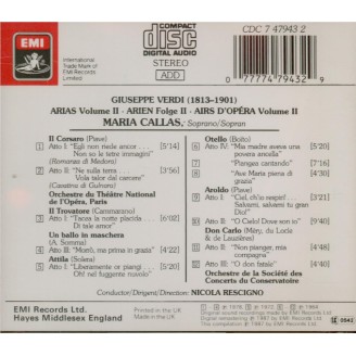 Airs d'opéras de Verdi Vol.2