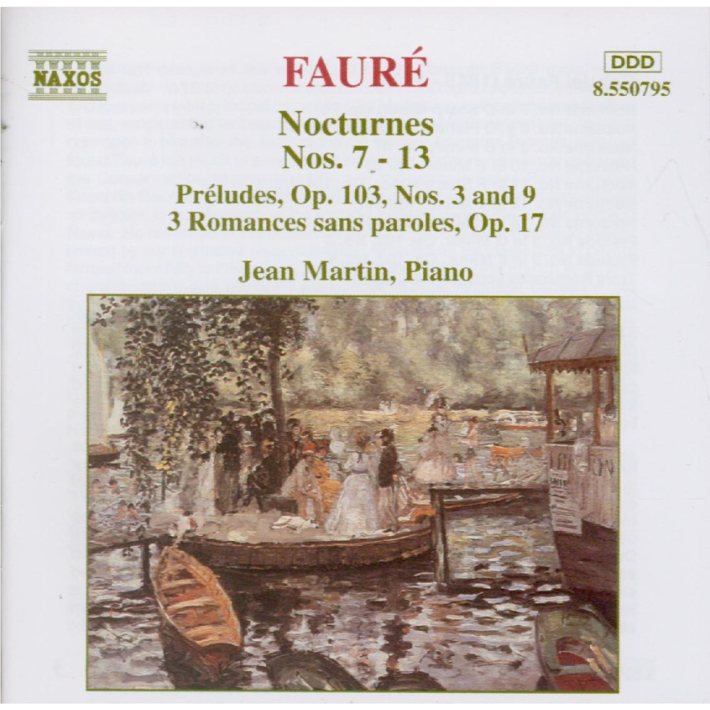 FAURE - Martin - Trois romances sans paroles pour piano op.17