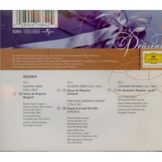 VERDI - Giulini - Messa da requiem, pour quatre voix solo, chur, et orc