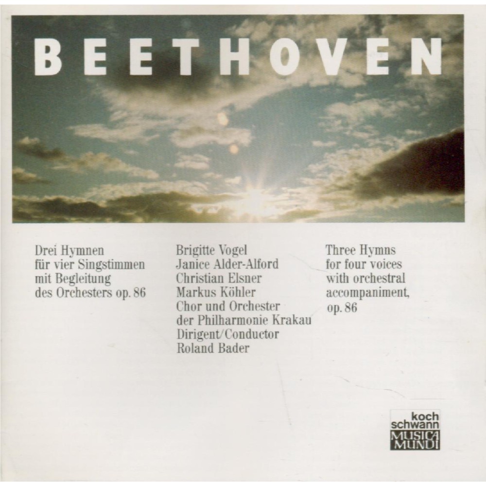 BEETHOVEN - Bader - Messe en ut majeur op.86