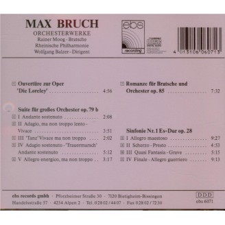 BRUCH - Balzer - Symphonie n°1 op.28
