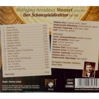 MOZART - Matt - Der Schauspieldirektor (Le directeur de théâtre), singsp