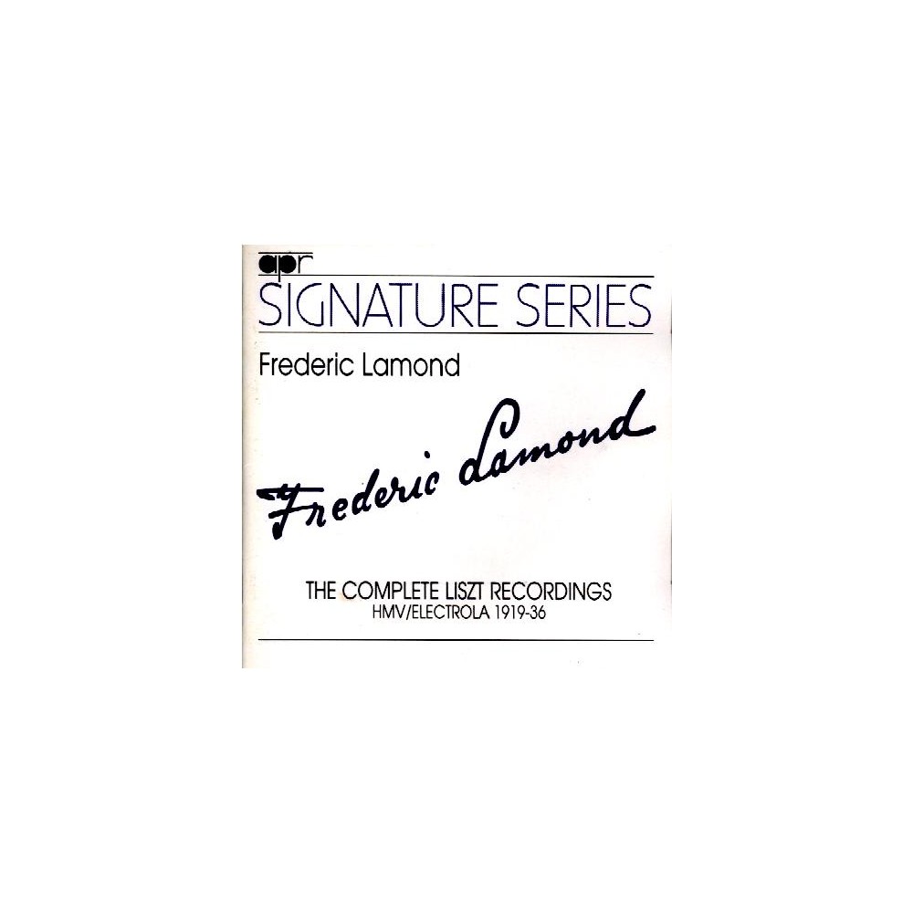The Complete Liszt Recordings HMV Electrola 1919-1936