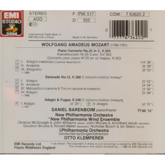 MOZART - Barenboim - Concerto pour piano et orchestre n°25 en do majeur
