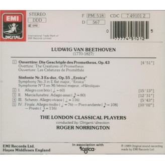 BEETHOVEN - Norrington - Symphonie n°3 op.55 'Héroïque'