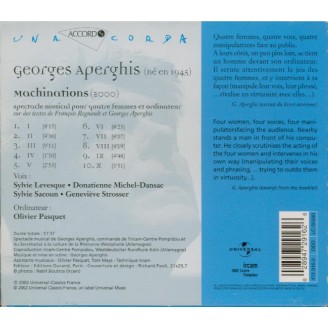 Machinations : Spectacle musical pour 4 femmes et ordinateur..