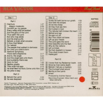 HAENDEL - Mackerras - Messiah (Le Messie), oratorio HWV.56..