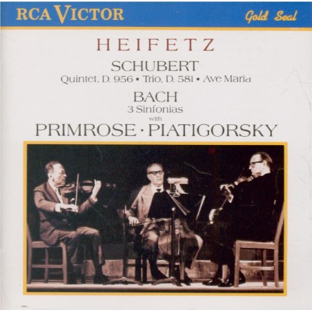 SCHUBERT - Heifetz - Quintette à cordes à deux violoncelles en do majeur..