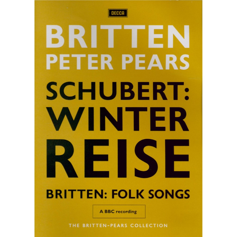 SCHUBERT - Pears - Winterreise (Le voyage d'hiver) (Müller), cycle de mé..