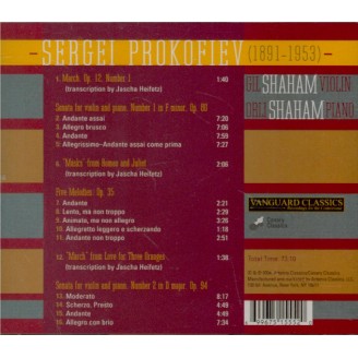 PROKOFIEV - Shaham - Sonate pour violon et piano n°1 en fa mineur op.80..