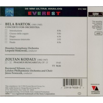 BARTOK - Stokowski - Concerto pour orchestre Sz.116 BB.123..