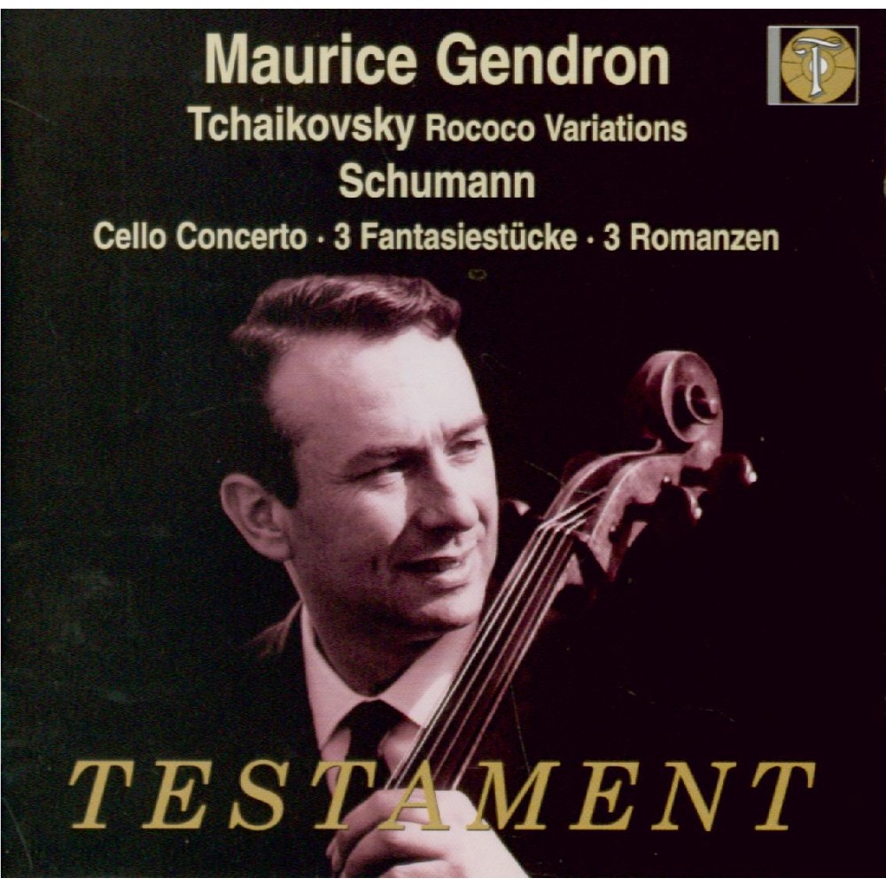 SCHUMANN - Gendron - Concerto pour violoncelle et orchestre en la mineur..