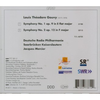 GOUVY - Mercier - Symphonie n°1 en mi bémol majeur op.9..