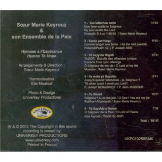 Hymnes à l'espérance..