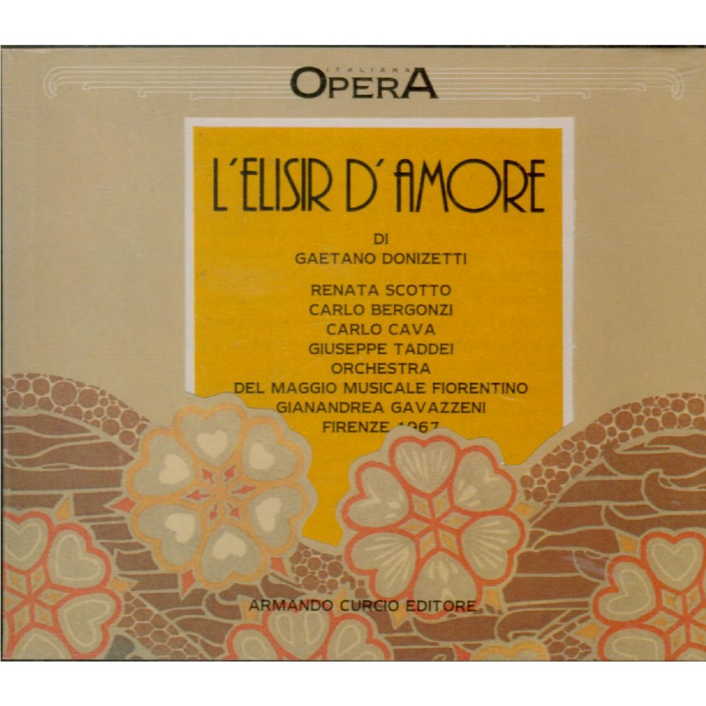 DONIZETTI - Gavazzeni - L'elisir d'amore (L'elixir d'amour) Live Firenze 1967..